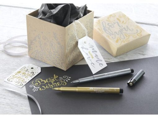 Faber Castell Tekenstift Faber-Castell Pitt Artist Pen 251 zilver