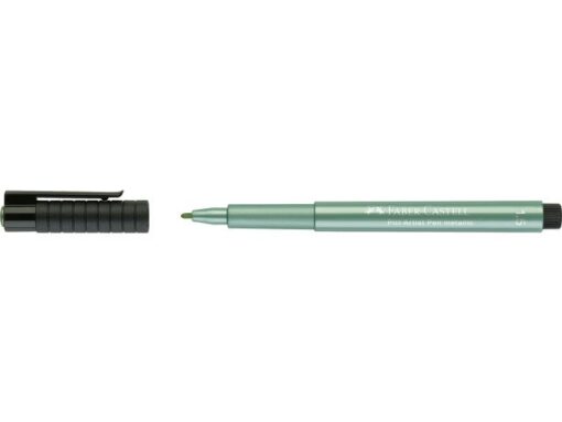 Faber Castell Tekenstift Faber-Castell Pitt Artist Pen 294 groen metallic