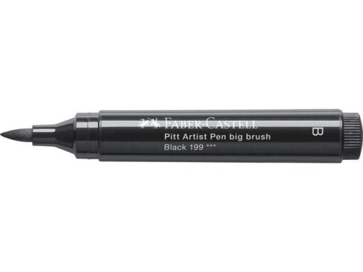 Faber Castell Tekenstift Faber-Castell Pitt Artist Pen Big Brush 199 zwart