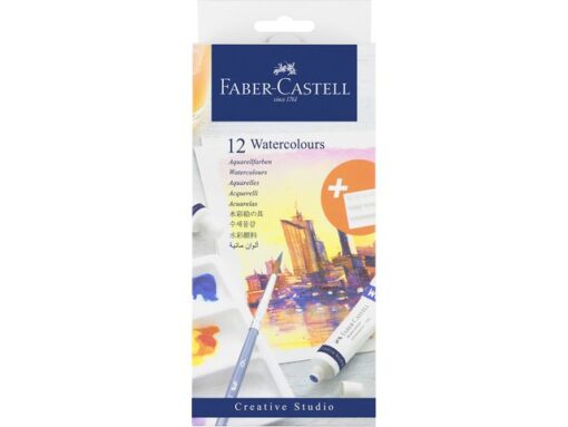 Faber Castell Waterverf Faber-Castell 12 stuks assorti kleuren
