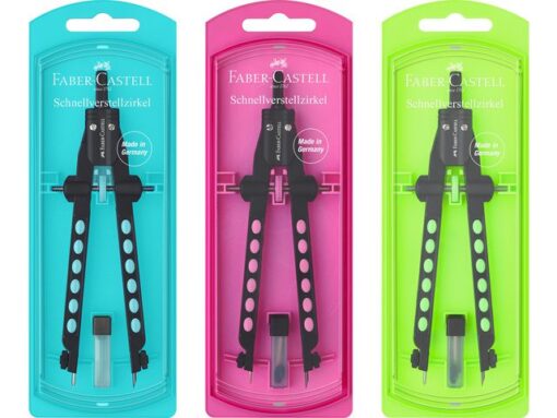 Faber Castell Snelverstelpasser Faber-Castell Neon assorti display 15     stuks