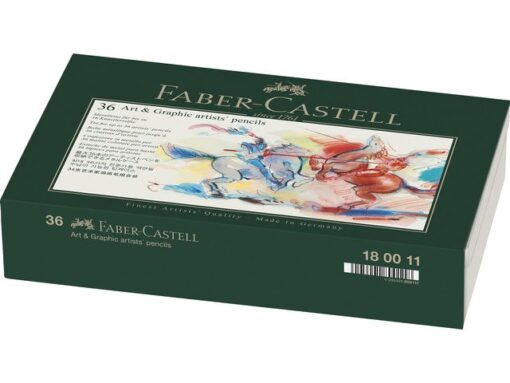 Faber Castell Bewaarblik Faber-Castell geschikt voor 36 potloden. Voorzien van 3 inleg trays.