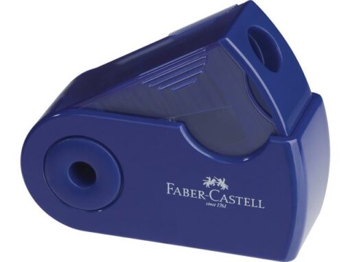 Faber Castell puntenslijper Faber-Castell "Sleeve" Mini enkel rood/blauw