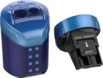 Faber Castell Puntenslijper Faber-Castell RollOn sparkle duo display 6 stuks assorti kleur: midnight black en deep blue