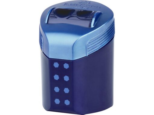 Faber Castell Puntenslijper Faber-Castell RollOn sparkle duo display 6 stuks assorti kleur: midnight black en deep blue