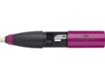 Faber Castell gum/potloodslijper Faber-Castell Combi rood/blauw display a 12 stuks