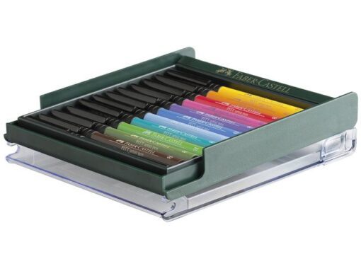 Faber Castell Tekenstift Faber-Castell Pitt Artist Pen Brush set 12 stuks Basic