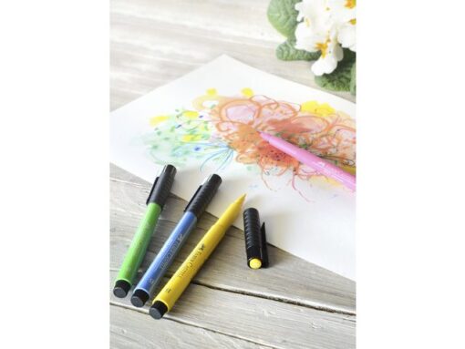 Faber Castell Tekenstift Faber-Castell Pitt Artist Pen Brush set 12 stuks Basic