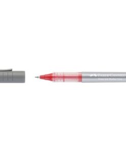 De inktroller van Faber-Castell heeft een lijndikte van 0.7mm. Er is een constante stroom van inkt naar beneden tot de laatste druppel dankzij het directe vulsysteem. Met venster om inktniveau te controleren. Kleur: Rood.