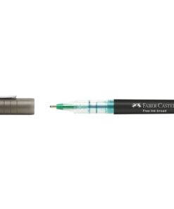 De inktroller van Faber-Castell heeft een constante stroom van inkt naar beneden tot de laatste druppel dankzij het directe vulsysteem. De lijndikte van deze pen is B. Met venster om inktniveau te controleren. Documentecht.