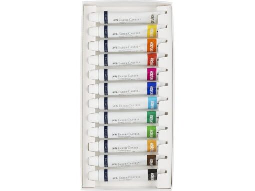 Faber Castell Acrylverf Faber-Castell 12 stuks assorti kleuren