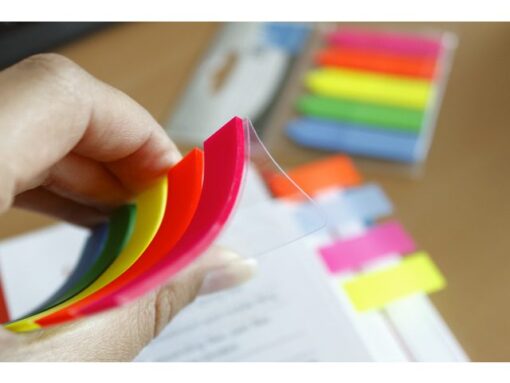 Info Notes Info Page Markers film 12x44mm, 5 kleuren