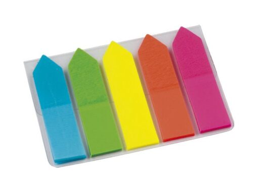 Info Notes Info Page Markers arrow film 12x50mm, 5 kleuren