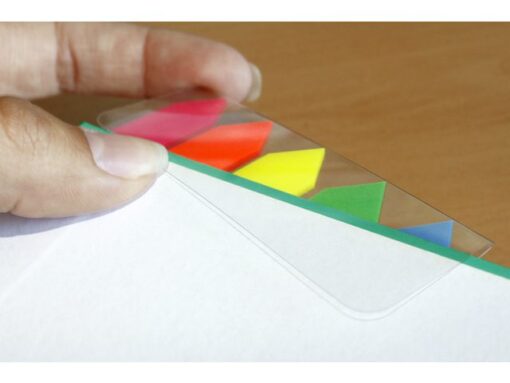Info Notes Info Page Markers arrow film 12x50mm, 5 kleuren