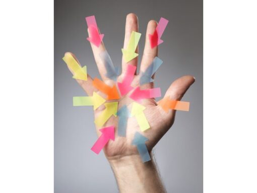 Info Notes Info Page Markers arrow film 25x45mm, 5 kleuren