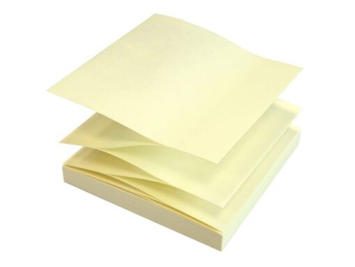 Info Notes 75x75mm "Z" geel blok a 100 vel