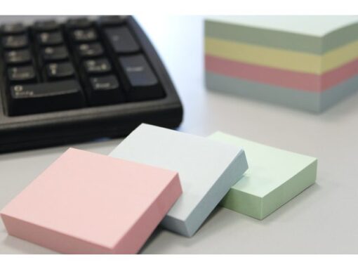 Info Notes 50x40mm assorti pastel pak a 12 blok