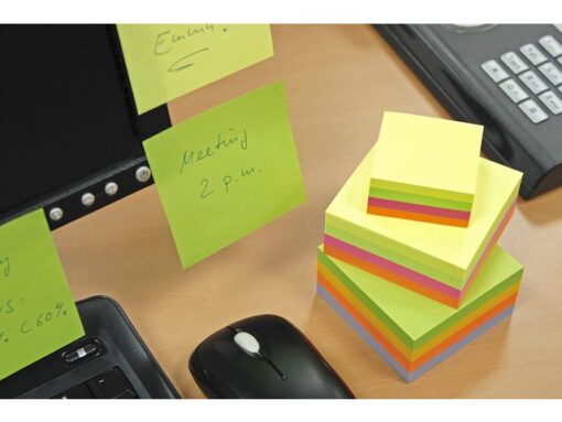 Info Notes 75x75mm assorti spring blok a 400 vel