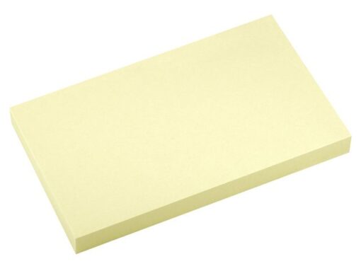 Info Notes 125x75mm geel blok a 100 vel