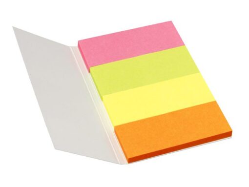 Info Notes Info Page Markers papier brilliant 20x50mm, 4 kleuren
