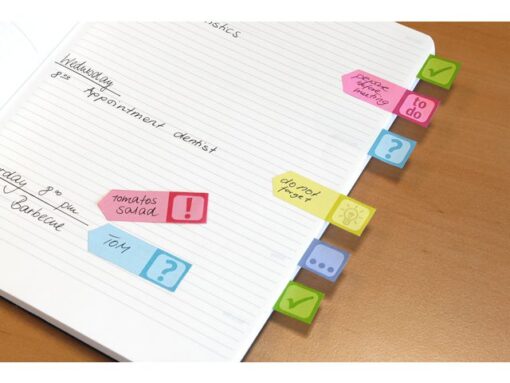 Info Notes Info page markers info flags 18x55mm, 6 varianten