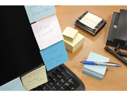 Info Notes 75x75mm geel blok a 400 vel