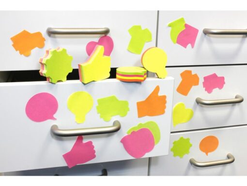 Info Notes Info shaped sticky notes 70x70 tekstballon assorti 200 vel