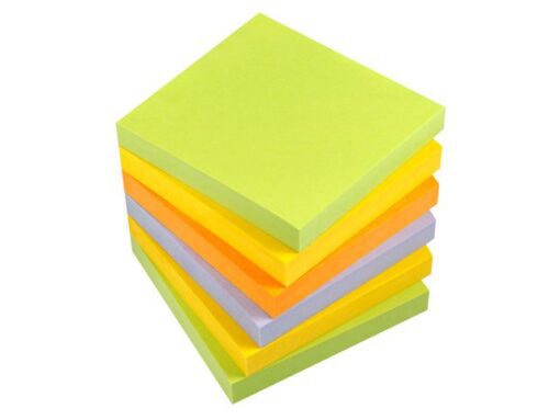 Info Notes 75x75mm assorti spring pak a 6 blok