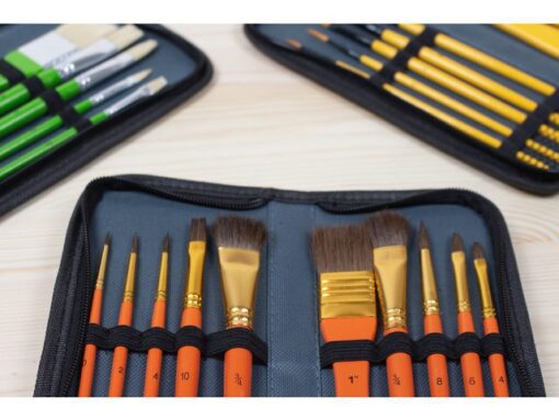 Penselen Kangaro acrylverf set van 10stuks in etui
