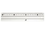 Kangaro KTC Liniaal Kangaro 17cm aluminium met rubber inleg