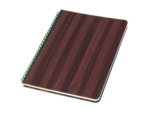 Sigel Notitieboek Conceptum A5 spiraal hout punt-gelijnd 160 pag  100gr HC