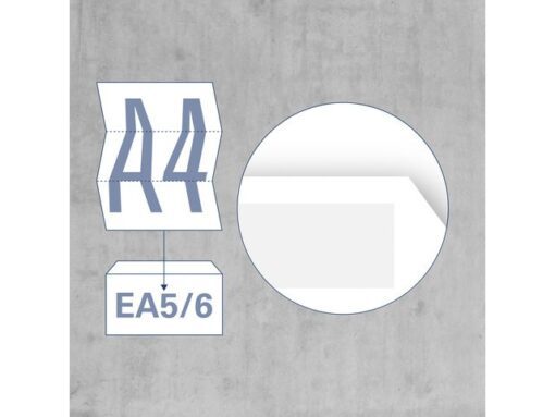 Dienstenvelop venster links Raadhuis 110x220mm DL (EA5/6)   wit gegomd doos a 500 stuks