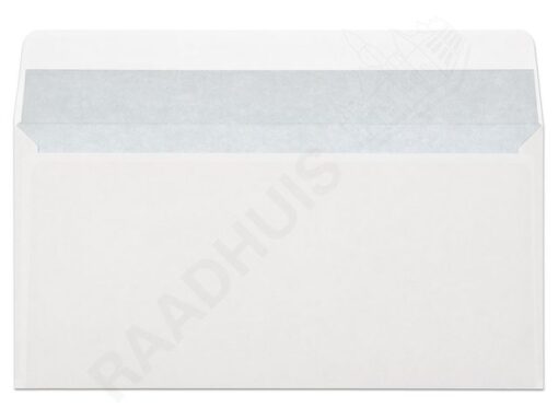 Dienstenvelop venster links Raadhuis 110x220mm DL (EA5/6)   wit gegomd doos a 500 stuks