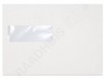 Dienstenvelop venster links Raadhuis 156x220mm EA5 wit      gegomd doos a 500 stuks