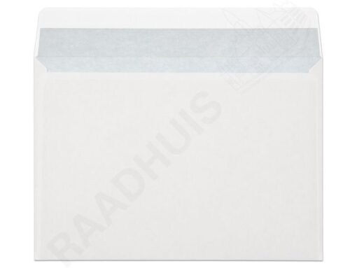 Dienstenvelop venster rechts Raadhuis 162x229mm C5 wit      gegomd doos a 500 stuks