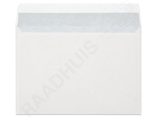 Dienstenvelop venster rechts Raadhuis 156x220mm EA5 wit met plakstrip doos a 500 stuks