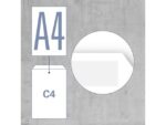 Akte envelop Raadhuis 229x324mm C4 wit gegomd krimp a 10    stuks