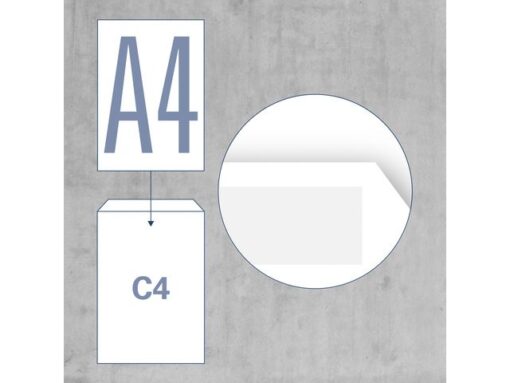 Akte envelop Raadhuis 229 x 324mm C4 wit gegomd 250 stuks