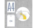 Envelop Raadhuis 229x324 C4 akte plakstrip wit 120gr 25     stuks