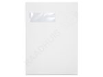 Akte envelop met venster Raadhuis 220x312mm C4 wit met      plakstrip doos a 250 stuks