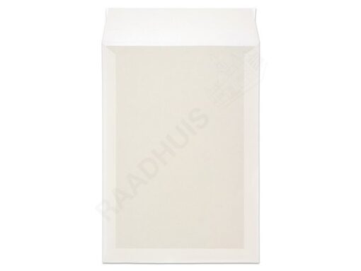 Bordrug envelop Raadhuis 220x312mm EA4 wit met plakstrip    doos a 100 stuks