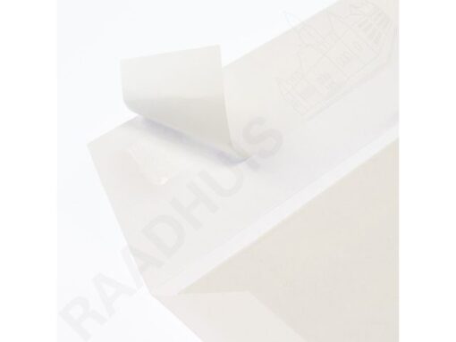 Bordrug envelop Raadhuis 262x371mm EB4 wit met plakstrip    doos a 100 stuks
