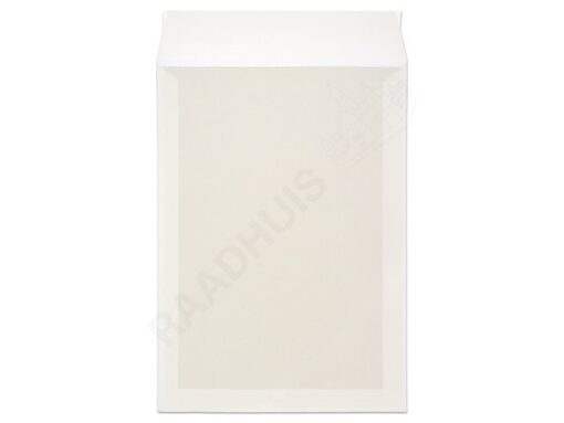 Bordrug envelop Raadhuis 262x371mm EB4 wit met plakstrip    doos a 100 stuks