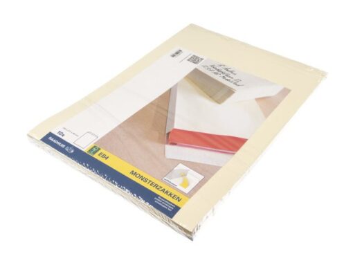 Monsterzak Raadhuis 262x371x38mm EB4 crème plakstrip krimp  a 10 stuks