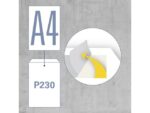 Monsterzak Raadhuis 230x350x38mm P230 crème plakstrip doos  a 125 stuks