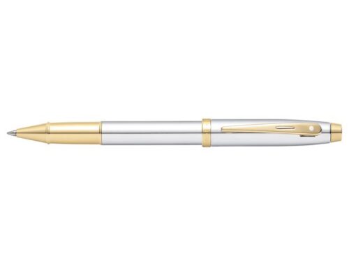 Rollerball SHEAFFER 100 E9340 Bright chrome gold tone