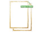Papier met motief Sigel, Golden frame, tweezijdig motief,   superieure kwaliteit karton,FSC Mix Cred (Ink/Laser/Copy),