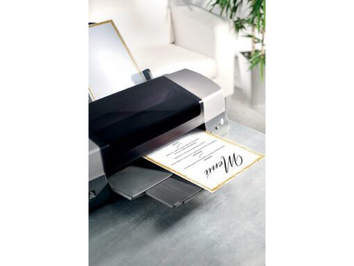 Papier met motief Sigel, Golden frame, tweezijdig motief,   superieure kwaliteit karton,FSC Mix Cred (Ink/Laser/Copy),
