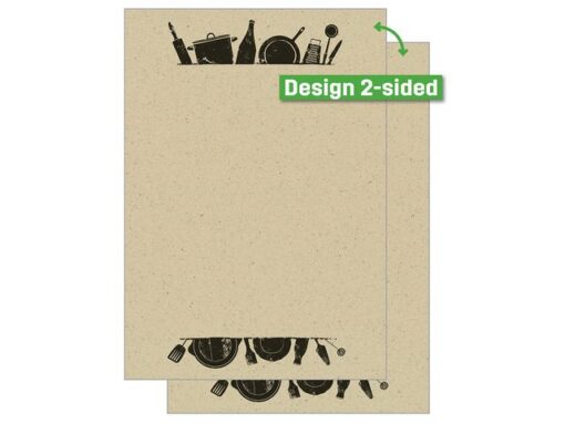 Papier met motief Sigel, Kitchen utensils, tweezijdig       motief, gras papier, FSC Mix Credit (Ink/Laser/Copy), 100