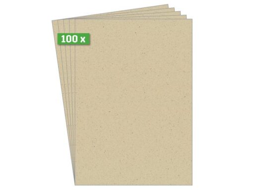 Gras papier Sigel, Blank grass paper, gras papier, FSC Mix  Credit (Ink/Laser/Copy), 100 g, A4, 100 vel